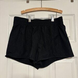 Black running shorts